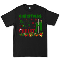 Black Christmas Begins With Christ Premium Tee - Bettercallsaul