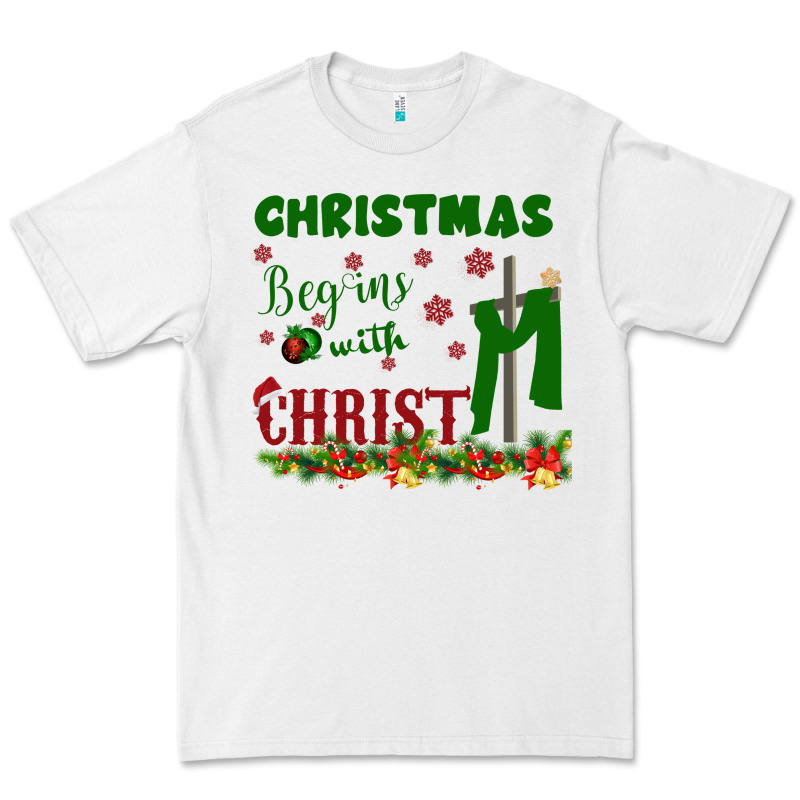 Christmas Begins With Christ Premium Tee by Bettercallsaul | Teevron