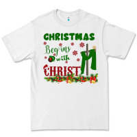 White Christmas Begins With Christ Premium Tee - Bettercallsaul
