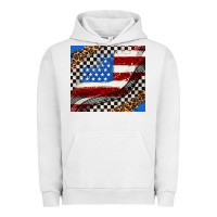 Pigment Lunar Rock American flag and race flag Urban Hoodie - AdoDesignShop