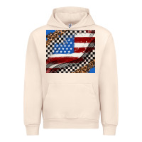Sandshell American flag and race flag Urban Hoodie - AdoDesignShop