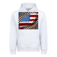 White American flag and race flag Urban Hoodie - AdoDesignShop