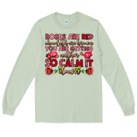 Matcha roses are red chocolates are brown Long Sleeve Tee - OliviaCreatesArt