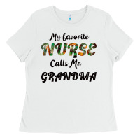 White My Favorite Nurse Calls Me Grandma Ladies Tee - Bettercallsaul