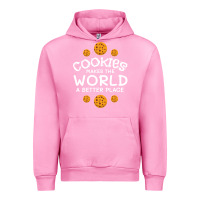 Fuchsia Pink funny cookie lover baking cookies baker candy gift Urban Hoodie - trangStudio