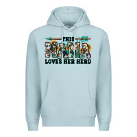 Blue Mist this mama loves her herd goats Premium Hoodie - Jasminsmagicworld