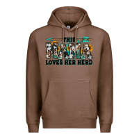 Chestnut this mama loves her herd goats Premium Hoodie - Jasminsmagicworld