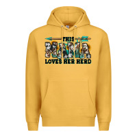 Mustard this mama loves her herd goats Premium Hoodie - Jasminsmagicworld