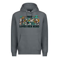 Rock this mama loves her herd goats Premium Hoodie - Jasminsmagicworld