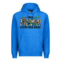 True Royal this mama loves her herd goats Premium Hoodie - Jasminsmagicworld