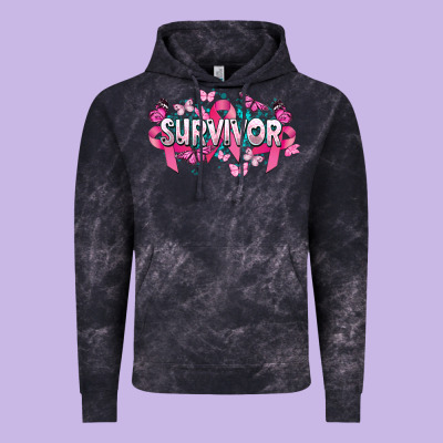 Cancer Survivor Cancer Awareness Vintage Hoodie Designed By Howdyjamesfarm