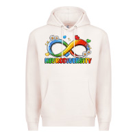 Pale Pink neurodiversity Premium Hoodie - LillyAllenDesigns