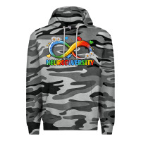 Slate Camo neurodiversity Premium Hoodie - LillyAllenDesigns