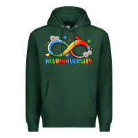 Sports Green neurodiversity Premium Hoodie - LillyAllenDesigns