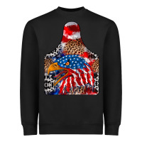 Black America Heavyweight Sweatshirt - CowhideDigitalArt