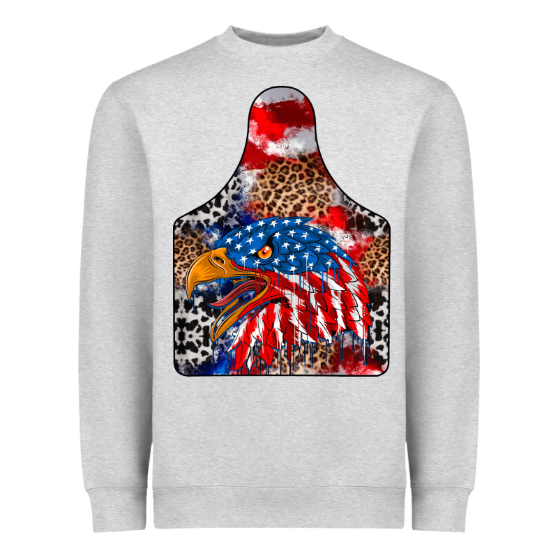 America Heavyweight Sweatshirt by CowhideDigitalArt | Teevron