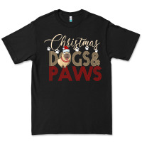 Black Christmas Dogs Paws Premium Tee - Bettercallsaul