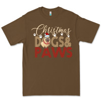 Cacao Christmas Dogs Paws Premium Tee - Bettercallsaul