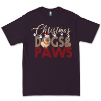Plum Christmas Dogs Paws Premium Tee - Bettercallsaul