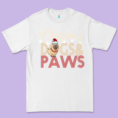 Christmas Dogs Paws Premium Tee Designed By Bettercallsaul