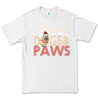 White Christmas Dogs Paws Premium Tee - Bettercallsaul