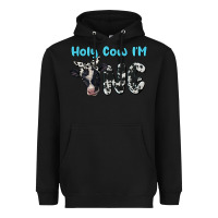 Black holy cow i'm one Heavyweight Hoodie - BarkalooDesign