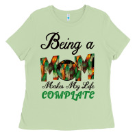 Matcha Being A Mom Makes My Life Complete For dark Ladies Tee - Bettercallsaul