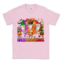 Bubblegum Pink happy hallothanksmas goats Classic Tee - texasbilliewilder