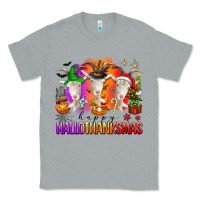Heather Grey happy hallothanksmas goats Classic Tee - texasbilliewilder