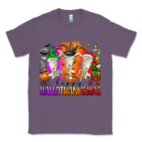 Lavender happy hallothanksmas goats Classic Tee - texasbilliewilder