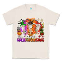 Natural happy hallothanksmas goats Classic Tee - texasbilliewilder