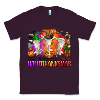 Plum happy hallothanksmas goats Classic Tee - texasbilliewilder