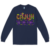 Navy cajun to the core Long Sleeve Tee - OliviaCreatesArt