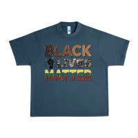Midnight Navy black lives matter juneteenth Urban Heavy Tee - CowGirlArtShop