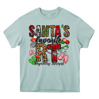 Santa's Favorite Rt Respiratory Therapist Heavy Core Tee | Teevron