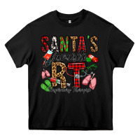 Black santa's favorite rt respiratory therapist Heavy Core Tee - Jasminsmagicworld
