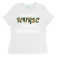 White My Favorite Nurse Calls Me Grandma Ladies Tee - Bettercallsaul