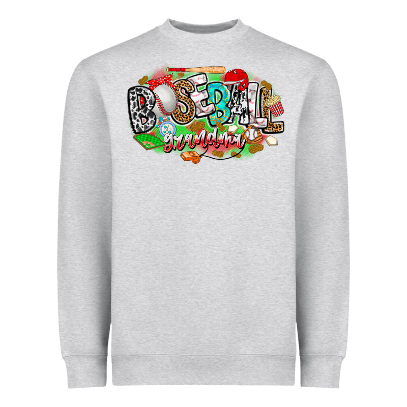 Baseball Grandma Heavyweight Sweatshirt by CowhideDigitalArt | Teevron