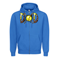 True Royal dad softball Zipper Hoodie - RacoonDesign