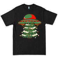 Black Ufo Christmas Pine Tree Premium Tee - Bettercallsaul