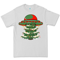 Dove Grey Ufo Christmas Pine Tree Premium Tee - Bettercallsaul