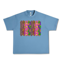 Pebble Blue mardi gras brushstrokes Urban Heavy Tee - RanaPortraitStore