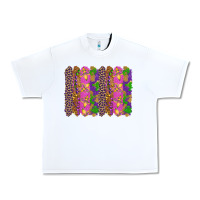 White mardi gras brushstrokes Urban Heavy Tee - RanaPortraitStore