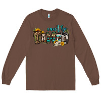 Chestnut can't be tamed bull skull Long Sleeve Tee - OliviaCreatesArt