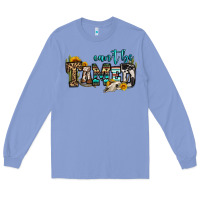 Colony Blue can't be tamed bull skull Long Sleeve Tee - OliviaCreatesArt