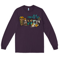 Plum can't be tamed bull skull Long Sleeve Tee - OliviaCreatesArt