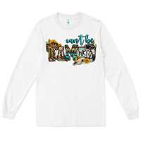 White can't be tamed bull skull Long Sleeve Tee - OliviaCreatesArt