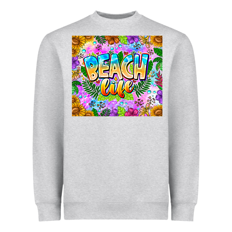 Beach Life Heavyweight Sweatshirt by CowhideDigitalArt | Teevron