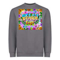 Storm Beach Life Heavyweight Sweatshirt - CowhideDigitalArt