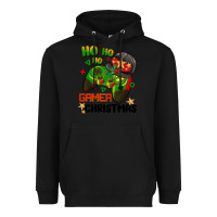 Black ho ho ho gamer Christmas Heavyweight Hoodie - BarkalooDesign